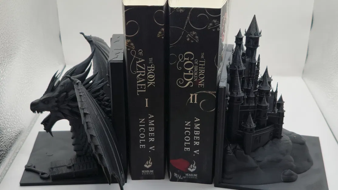 Chặn Sách Rồng – Mô Hình Dragon Bookend Phong Cách Fantasy Hoành Tráng - Image 3