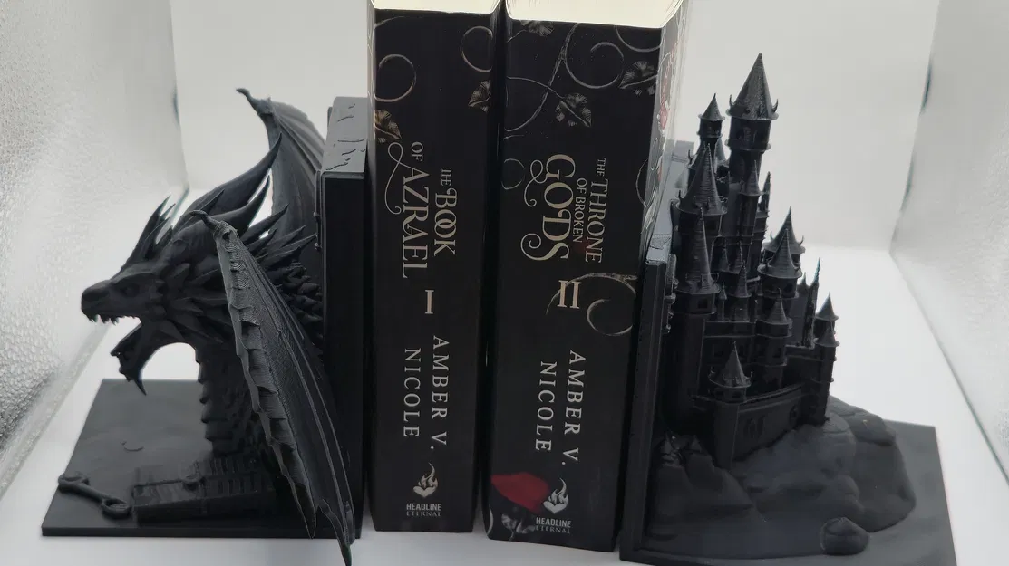 Chặn Sách Rồng – Mô Hình Dragon Bookend Phong Cách Fantasy Hoành Tráng - Image 4