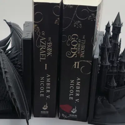 Chặn Sách Rồng – Mô Hình Dragon Bookend Phong Cách Fantasy Hoành Tráng