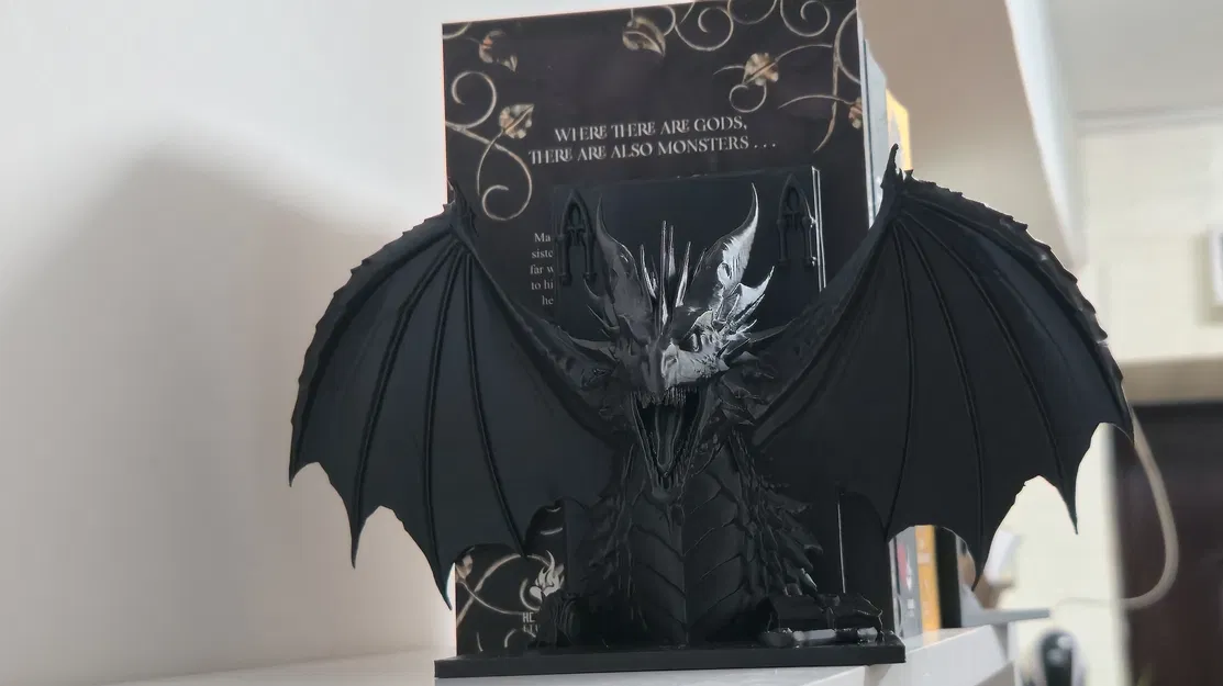 Chặn Sách Rồng – Mô Hình Dragon Bookend Phong Cách Fantasy Hoành Tráng - Image 5