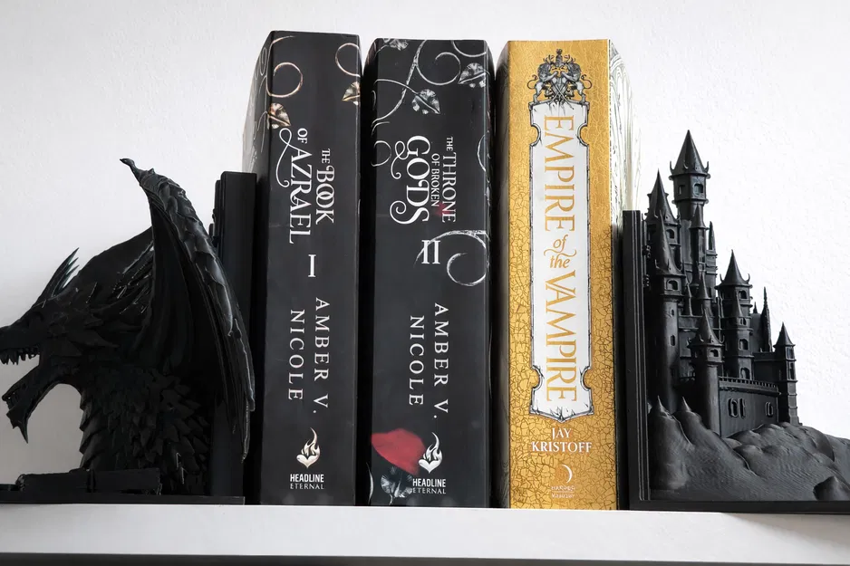 Chặn Sách Rồng – Mô Hình Dragon Bookend Phong Cách Fantasy Hoành Tráng - Image 7