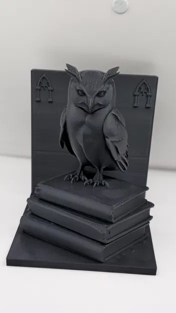 Kẹp sách Cú thông thái – Mẫu trang trí thư viện phong cách Gothic - Image 1