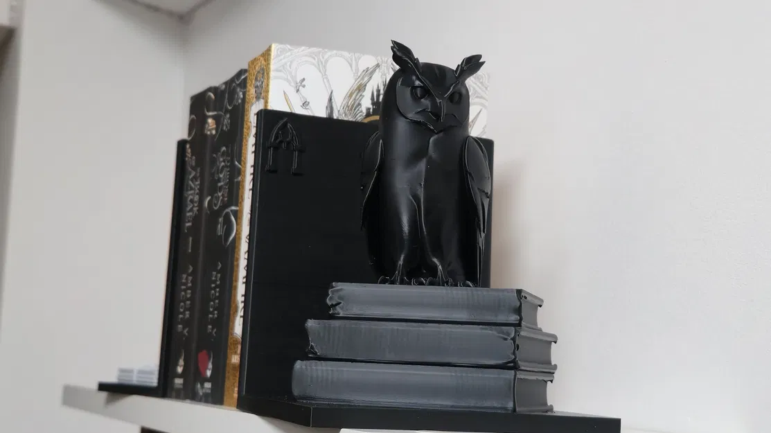 Kẹp sách Cú thông thái – Mẫu trang trí thư viện phong cách Gothic - Image 5