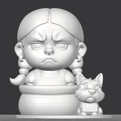 Mô hình trang trí Dorothy of O$ in 3D cá tính cho bàn làm việc