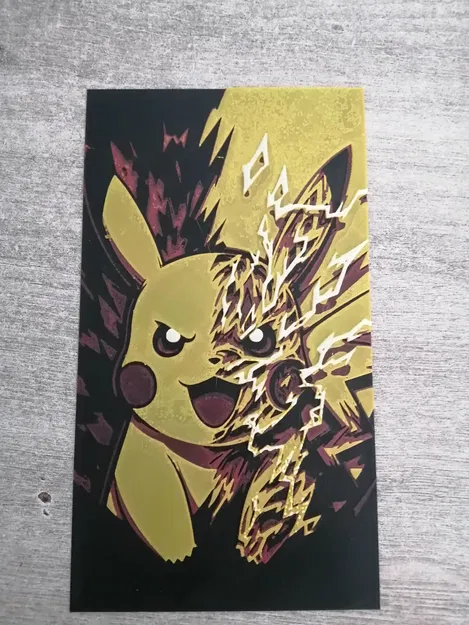 Mẫu tranh 3D Hue Forge Pikachu đẹp mắt cho tín đồ Pokémon - Image 1