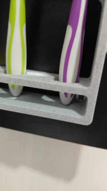 Giá treo bàn chải 3D gắn tủ tiện lợi cho phòng tắm gọn gàng - Image 3