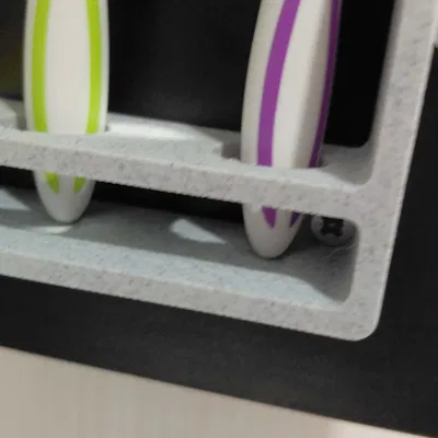 Giá treo bàn chải 3D gắn tủ tiện lợi cho phòng tắm gọn gàng