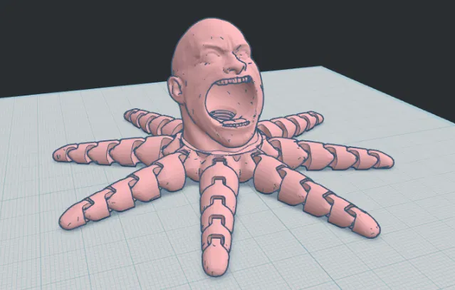 Mô hình Screaming Rocktapus in 3D độc lạ cho người yêu hài hước - Image 1