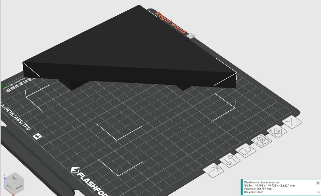 Kệ treo tường góc 90 độ 3D - Giải pháp decor góc phòng tối ưu - Image 2