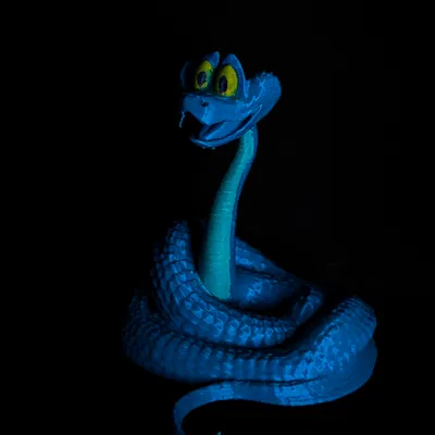 Mô hình 3D nhân vật Gary De'Snake từ Zootopia 2