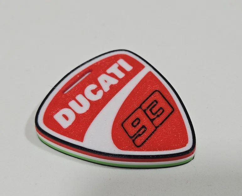 Móc khóa Ducati 93 Tricolore - Image 1