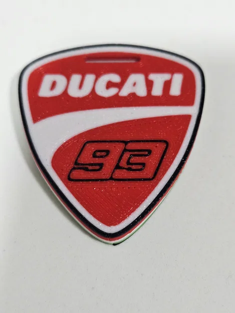 Móc khóa Ducati 93 Tricolore - Image 2