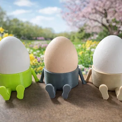 Ly đựng trứng hình người ngộ nghĩnh (Trang trí Phục sinh) – Dễ in