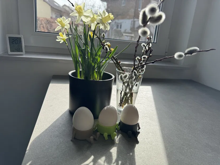 Ly đựng trứng hình người ngộ nghĩnh (Trang trí Phục sinh) – Dễ in - Image 3