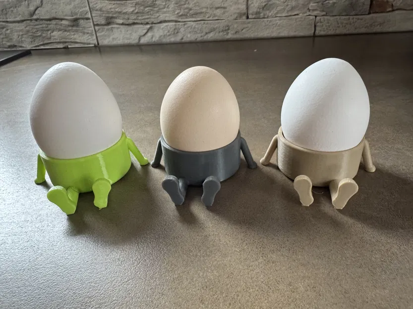 Ly đựng trứng hình người ngộ nghĩnh (Trang trí Phục sinh) – Dễ in - Image 4
