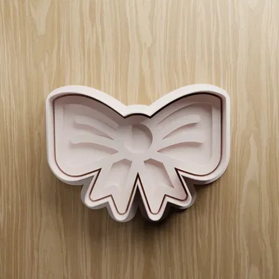 Bộ khuôn cắt bánh quy hình nơ STL | Khuôn cắt Fondant Ruy-băng | File in 3D làm bánh
