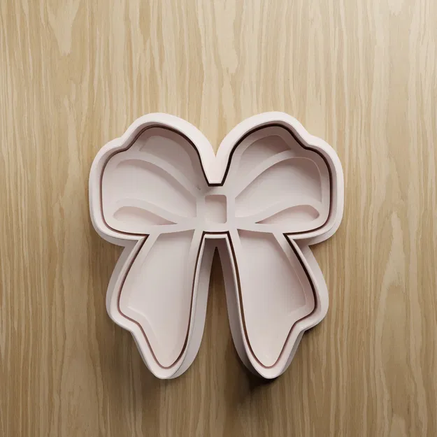 Bộ khuôn cắt bánh quy hình nơ STL | Khuôn cắt Fondant Ruy-băng | File in 3D làm bánh - Image 5