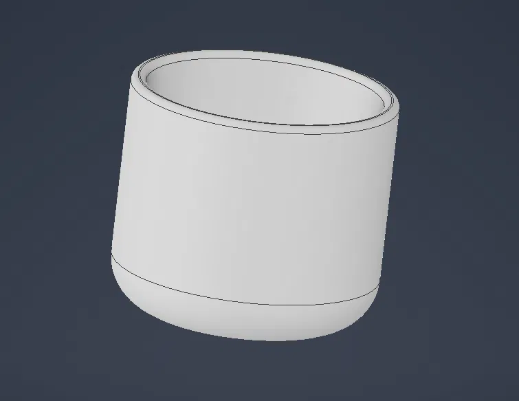 Chậu trồng cây mini 70mm - Mẫu in 3D tối giản đẹp mắt - Image 1