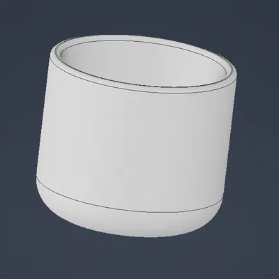 Chậu trồng cây mini 70mm - Mẫu in 3D tối giản đẹp mắt