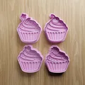 Bộ file STL khuôn cắt bánh quy hình Cupcake | Khuôn Fondant tráng miệng | File in 3D - Thumbnail 1