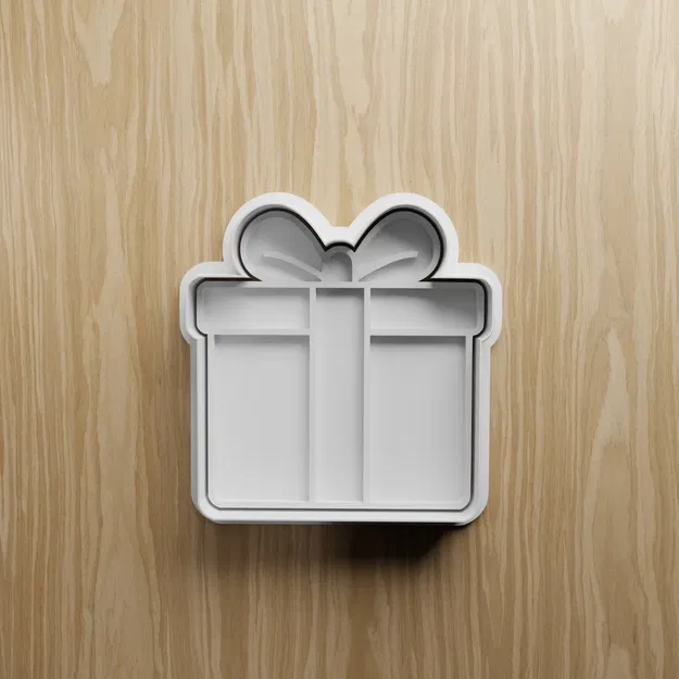 Bộ sưu tập khuôn cắt bánh quy hình quà tặng & phong bì (File STL in 3D) - Image 3