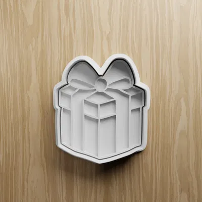 Bộ sưu tập khuôn cắt bánh quy hình quà tặng & phong bì (File STL in 3D)