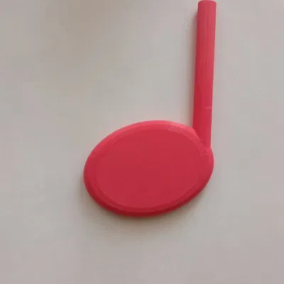 Mô hình trang trí nốt nhạc đen (Quarter note) in 3D dễ thương