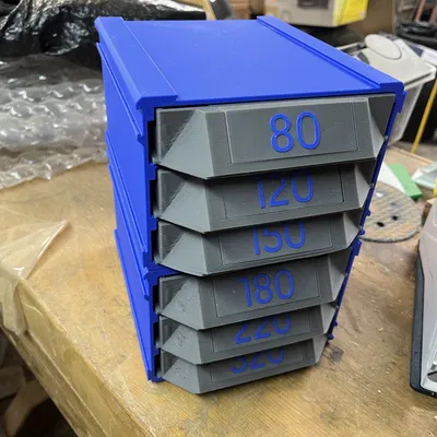 Khay Đựng Giấy Nhám Đĩa 5 inch (125mm) Có Thể Xếp Chồng