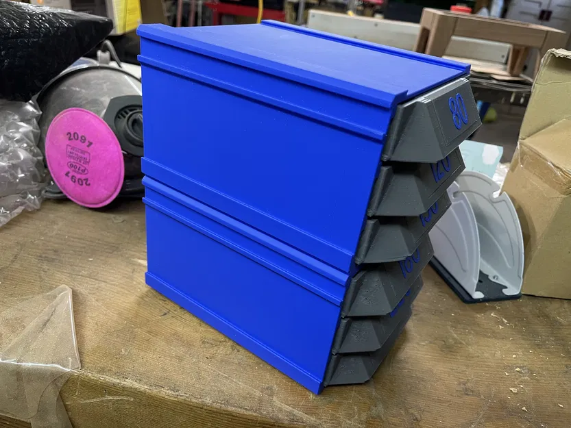 Khay Đựng Giấy Nhám Đĩa 5 inch (125mm) Có Thể Xếp Chồng - Image 2