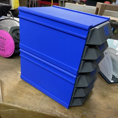 Khay Đựng Giấy Nhám Đĩa 5 inch (125mm) Có Thể Xếp Chồng