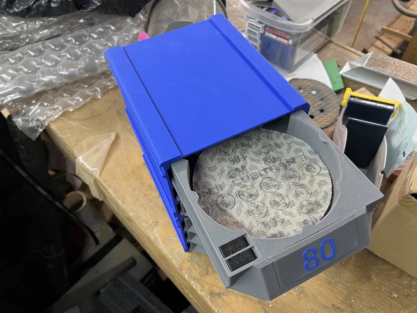 Khay Đựng Giấy Nhám Đĩa 5 inch (125mm) Có Thể Xếp Chồng - Image 4