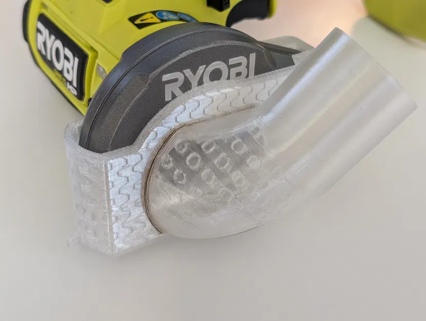 Nắp chắn bụi và ống nối máy hút cho máy cắt mini Ryobi, bản thử nghiệm - Image 2