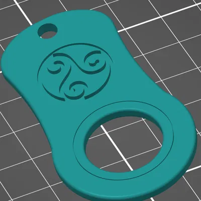 Móc khóa Fidget xoay thông minh - Phụ kiện giải tỏa căng thẳng