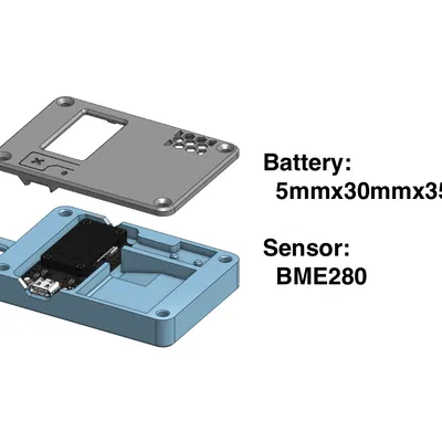 Vỏ Case Cho Heltec WiFi LoRa 32 (v3/v4) Tích Hợp Cảm Biến Môi Trường BME280