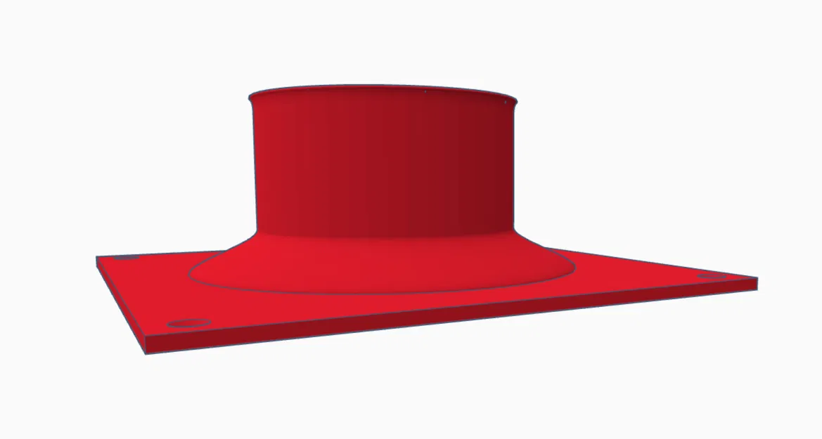 Mặt bích 4 inch cho ống thông gió thùng che với tùy chọn nén 2 mặt - Image 1