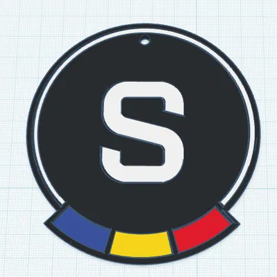 Móc khóa Sparta độc đáo - Tự lắp ráp không cần máy in đa màu