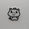 Móc khóa chú hà mã đáng yêu (Cute Hippo Keychain) - Thumbnail 1