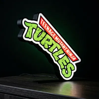 Đèn trang trí logo Teenage Mutant Ninja Turtles - In 3D siêu đẹp