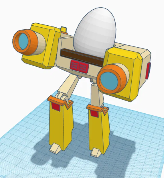 Mô hình 3D Angry Birds Transformers Eggbot độc đáo - Image 1