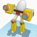 Mô hình 3D Angry Birds Transformers Eggbot độc đáo - Thumbnail 1