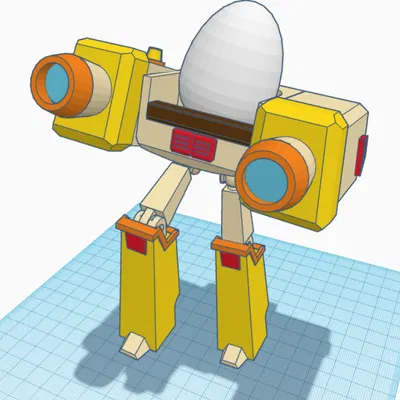 Mô hình 3D Angry Birds Transformers Eggbot độc đáo