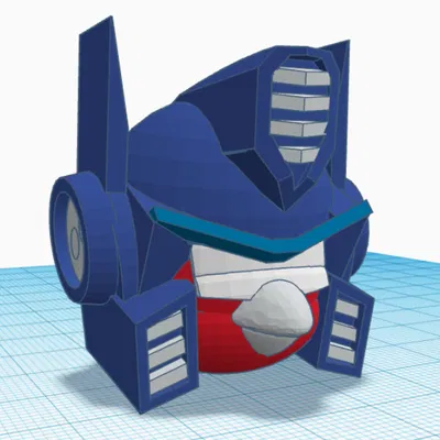 Mô hình Angry Birds Transformers Red - Optimus Prime cho máy in 3D