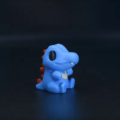Mô hình 3D Pokemon Totodile mini dễ thương (STL)