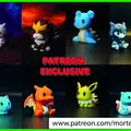Mô hình 3D Pokemon Totodile mini dễ thương (STL) - Thumbnail 3