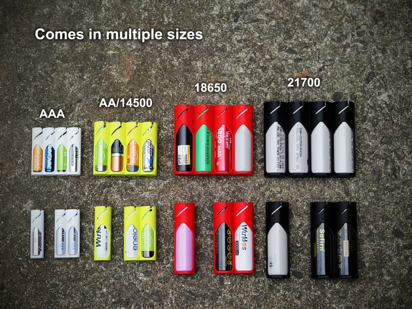 Hộp đựng pin du lịch (AAA, AA, 14500, 18650, 21700) - Image 5