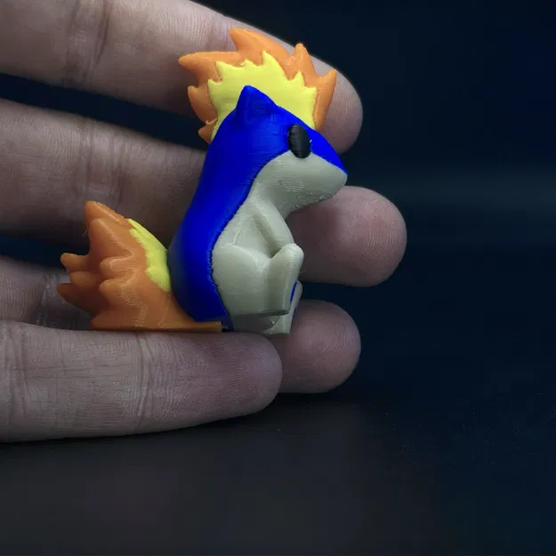 Mô hình 3D Quilava Pokémon Mini đáng yêu cho bộ sưu tập - Image 4