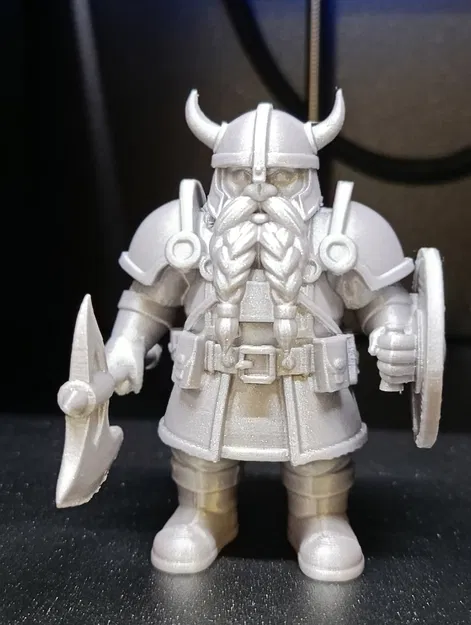 Chiến binh Lùn Viking với Rìu và Khiên – File STL mô hình giả tưởng để in 3D - Image 2