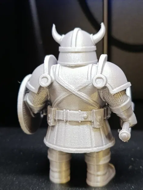 Chiến binh Lùn Viking với Rìu và Khiên – File STL mô hình giả tưởng để in 3D - Image 3