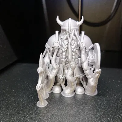 Chiến binh Lùn Viking với Rìu và Khiên – File STL mô hình giả tưởng để in 3D