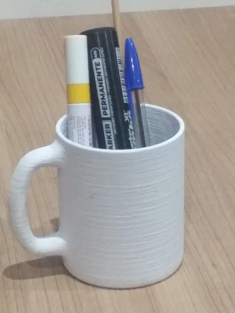 Mẫu cốc đựng bút (Taza) 3D đơn giản và tiện dụng cho góc làm việc - Image 1